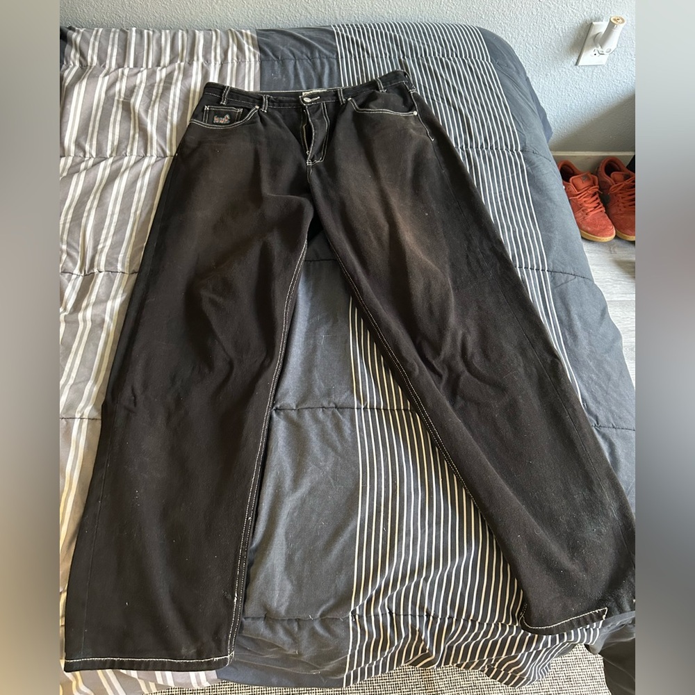 HUF Cromer Pant Black/White 34x32